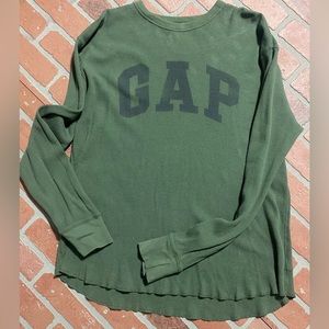 Gap extra-large, long sleeve, waffle, knit shirt